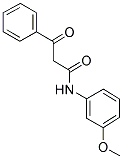 N-(3-METHOXY-PHENYL)-3-OXO-3-PHENYL-PROPIONAMIDE Struktur