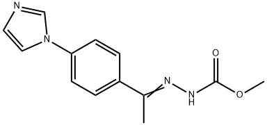 METHYL 2-(1-[4-(1H-IMIDAZOL-1-YL)PHENYL]ETHYLIDENE)-1-HYDRAZINECARBOXYLATE Struktur