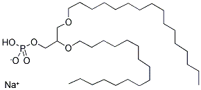 1,2-O,O-DIHEXADECYL-RAC-GLYCERO-3-PHOSPHATE SODIUM SALT Struktur