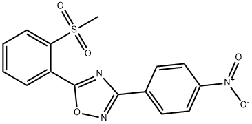 5-[2-(METHYLSULFONYL)PHENYL]-3-(4-NITROPHENYL)-1,2,4-OXADIAZOLE Struktur