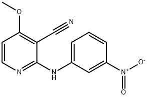 4-METHOXY-2-(3-NITROANILINO)NICOTINONITRILE Struktur