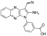 3-(2-AMINO-3-CYANO-PYRROLO[2,3-B]QUINOXALIN-1-YL)-BENZOIC ACID Struktur