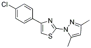 4-(4-CHLOROPHENYL)-2-(3,5-DIMETHYL-1H-PYRAZOL-1-YL)-1,3-THIAZOLE Struktur