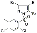 3,4,5-TRIBROMO-1-[(2,4-DICHLORO-5-METHYLPHENYL)SULFONYL]-1H-PYRAZOLE Struktur