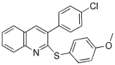 3-(4-CHLOROPHENYL)-2-[(4-METHOXYPHENYL)SULFANYL]QUINOLINE Struktur