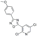 5-(2,5-DICHLORO-3-PYRIDYL)-3-(4-METHOXYPHENYL)-1,2,4-OXADIAZOLE Struktur