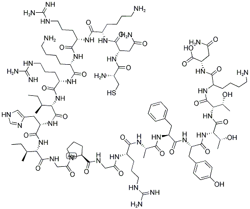 CYS-ASN-LYS-ARG-LYS-ARG-ILE-HIS-ILE-GLY-PRO-GLY-ARG-ALA-PHE-TYR-THR-THR-LYS-ASN Struktur