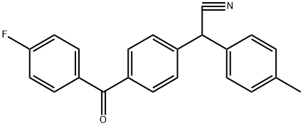2-[4-(4-FLUOROBENZOYL)PHENYL]-2-(4-METHYLPHENYL)ACETONITRILE Struktur