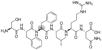 SER-PHE-PHE-LEU-ARG-ASN Struktur
