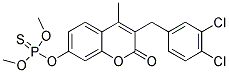 3-(3,4-DICHLOROBENZYL)-7-[(DIMETHOXYPHOSPHOROTHIOYL)OXY]-4-METHYL-2H-2-CHROMENONE Struktur