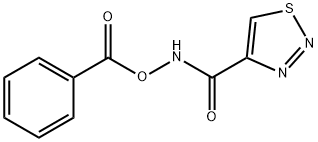 N-(BENZOYLOXY)-1,2,3-THIADIAZOLE-4-CARBOXAMIDE Struktur