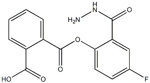 2-([2-(4-FLUOROPHENYL)HYDRAZINO]CARBONYL)BENZENECARBOXYLIC ACID Struktur