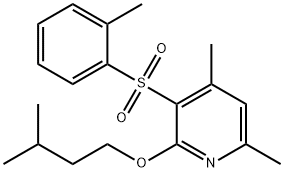 2-(ISOPENTYLOXY)-4,6-DIMETHYL-3-PYRIDINYL 2-METHYLPHENYL SULFONE Struktur