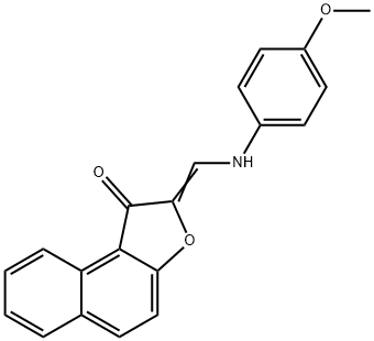 2-[(4-METHOXYANILINO)METHYLENE]NAPHTHO[2,1-B]FURAN-1(2H)-ONE Struktur