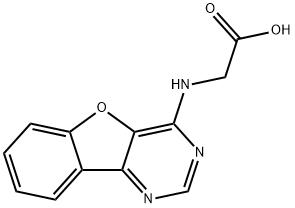 (BENZO[4,5]FURO[3,2-D]PYRIMIDIN-4-YLAMINO)-ACETIC ACID Struktur