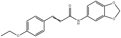 N-(1,3-BENZODIOXOL-5-YL)-3-(4-ETHOXYPHENYL)ACRYLAMIDE Struktur