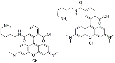 5-(AND-6)-((N-(5-AMINOPENTYL)AMINO)CARBONYL)TETRAMETHYLRHODAMINE Struktur