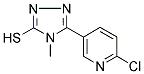 5-(2-CHLOROPYRID-5-YL)-4-METHYL-4H-1 2 4-TRIAZOLE-3-THIOL Struktur