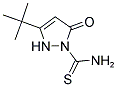 1-(AMINOTHIOXOMETHYL)-3-(TERT-BUTYL)-3-PYRAZOLIN-5-ONE Struktur