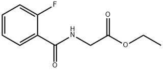 ETHYL 2-[(2-FLUOROBENZOYL)AMINO]ACETATE Struktur