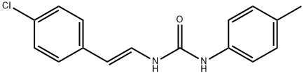 N-(4-CHLOROSTYRYL)-N'-(4-METHYLPHENYL)UREA Struktur