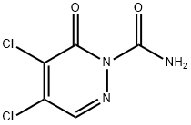 4,5-DICHLORO-6-OXO-1(6H)-PYRIDAZINECARBOXAMIDE Struktur