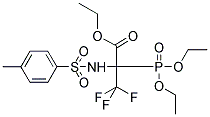 ETHYL 2-(DIETHOXYPHOSPHORYL)-3,3,3-TRIFLUORO-2-([(4-METHYLPHENYL)SULFONYL]AMINO)PROPANOATE Struktur