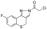 2-CHLORO-1-(8-FLUORO-2,4-DIHYDROBENZO[5,6]THIINO[4,3-C]PYRAZOL-2-YL)ETHAN-1-ONE Struktur