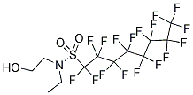 N-ETHYL-N-(2-HYDROXYETHYL)PERFLUOROOCTYLSULPHONAMIDE Struktur