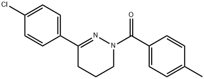 [3-(4-CHLOROPHENYL)-5,6-DIHYDRO-1(4H)-PYRIDAZINYL](4-METHYLPHENYL)METHANONE Struktur