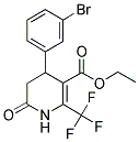 ETHYL 4-(3-BROMOPHENYL)-6-OXO-2-(TRIFLUOROMETHYL)-1,4,5,6-TETRAHYDRO-3-PYRIDINECARBOXYLATE Struktur