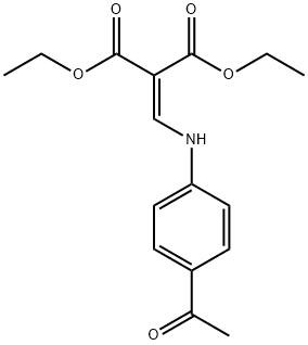 DIETHYL 2-[(4-ACETYLANILINO)METHYLENE]MALONATE Struktur