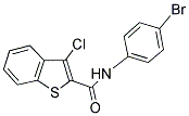 N-(4-BROMOPHENYL)-3-CHLORO-1-BENZOTHIOPHENE-2-CARBOXAMIDE Struktur