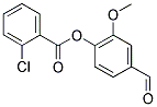 2-CHLORO-BENZOIC ACID 4-FORMYL-2-METHOXY-PHENYL ESTER Struktur