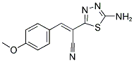 2-(5-AMINO-1,3,4-THIADIAZOL-2-YL)-3-(4-METHOXYPHENYL)ACRYLONITRILE Struktur