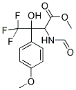 METHYL 4,4,4-TRIFLUORO-2-(FORMYLAMINO)-3-HYDROXY-3-(4-METHOXYPHENYL)BUTANOATE Struktur