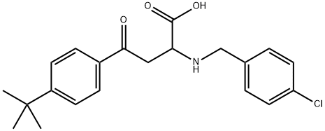 4-[4-(TERT-BUTYL)PHENYL]-2-[(4-CHLOROBENZYL)AMINO]-4-OXOBUTANOIC ACID Struktur