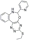 3-(ETHYLTHIO)-6-PYRIDIN-2-YL-6,7-DIHYDRO[1,2,4]TRIAZINO[5,6-D][3,1]BENZOXAZEPINE Struktur