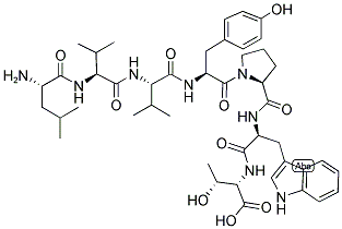 LEU-VAL-VAL-TYR-PRO-TRP-THR Struktur