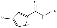 4-BROMO-1H-PYRROLE-2-CARBOHYDRAZIDE Struktur