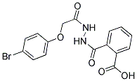 2-((2-[(4-BROMOPHENOXY)ACETYL]HYDRAZINO)CARBONYL)BENZOIC ACID Struktur