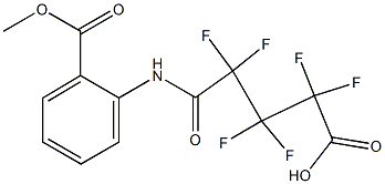 2,2,3,3,4,4-HEXAFLUORO-4-(N-(2-(METHOXYCARBONYL)PHENYL)CARBAMOYL)BUTANOIC ACID Struktur