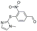 4-(1-METHYL-1H-IMIDAZOL-2-YLSULFANYL)-3-NITRO-BENZALDEHYDE Struktur