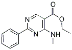 ETHYL 4-(METHYLAMINO)-2-PHENYL-5-PYRIMIDINECARBOXYLATE Struktur