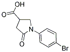 1-(4-BROMOPHENYL)-5-OXO-3-PYRROLIDINECARBOXYLIC ACID Struktur