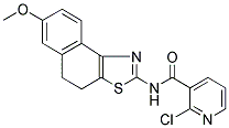 N3-(7-METHOXY-4,5-DIHYDRONAPHTHO[1,2-D][1,3]THIAZOL-2-YL)-2-CHLORONICOTINAMIDE Struktur