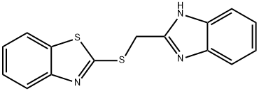 2-[(1H-BENZIMIDAZOL-2-YLMETHYL)THIO]-1,3-BENZOTHIAZOLE Struktur