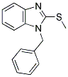 1-BENZYL-2-(METHYLTHIO)-1H-BENZIMIDAZOLE Struktur