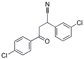 2-(3-CHLOROPHENYL)-4-(4-CHLOROPHENYL)-4-OXOBUTANENITRILE Struktur