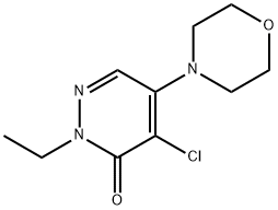 4-CHLORO-2-ETHYL-5-MORPHOLINO-3(2H)-PYRIDAZINONE Struktur